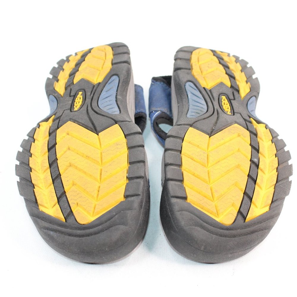 KEEN Hiking Trail Outdoor Waterproof Blue Fabric Strap Toggle Sandal #124 - Picture 8 of 9